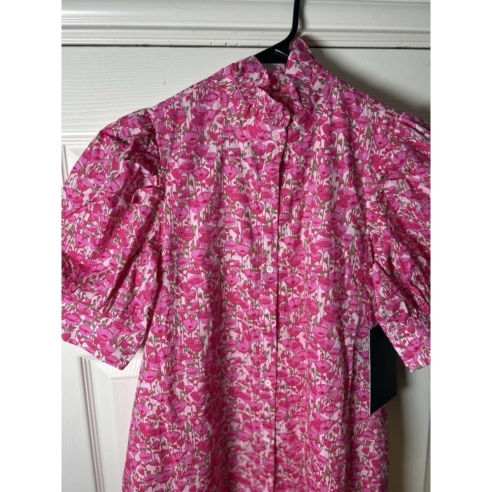 NWT HYACINTH HOUSE Louisa Maxi Dress Size XS Pink Poppies Floral Cottagecore - Picture 11 of 11